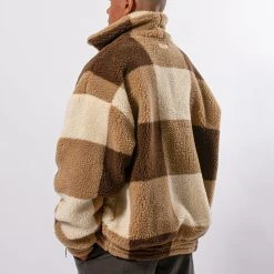 Drole De Monsieur LE MANTEAU CARREAUX BROWN -jupiter shop DSC 7096