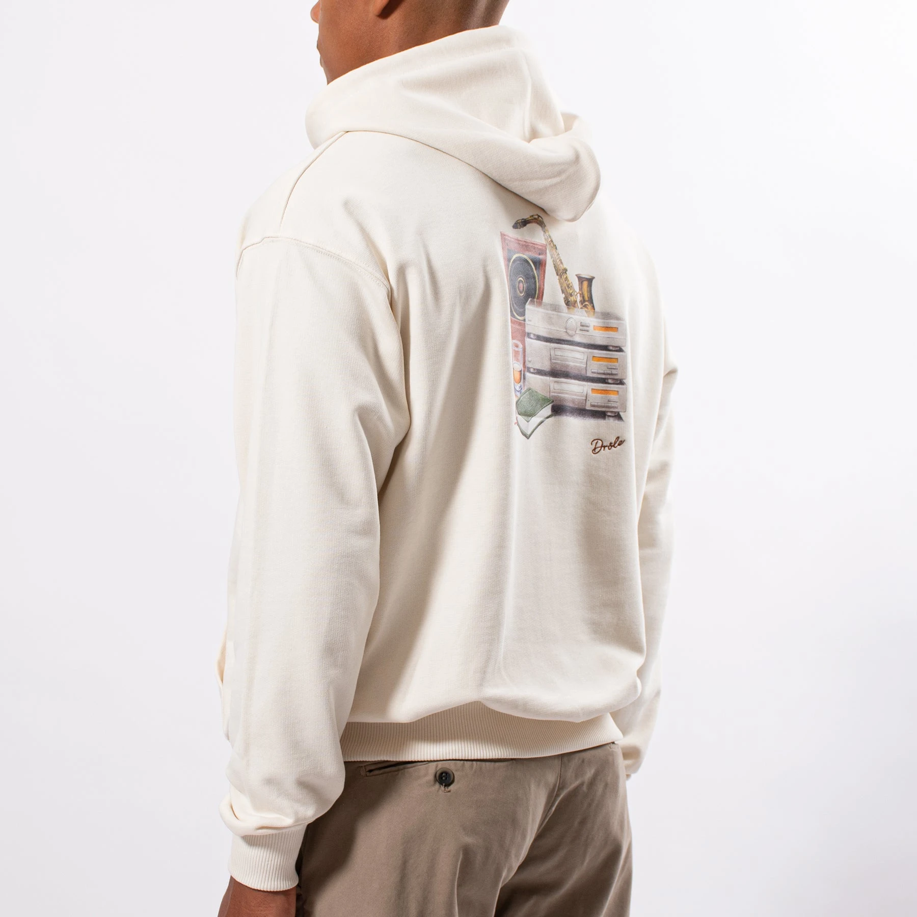 Drole De Monsieur LE HOODIE SAXOPHONE CREAM 6 Drole De Monsieur LE HOODIE SAXOPHONE CREAM - Bild 4
