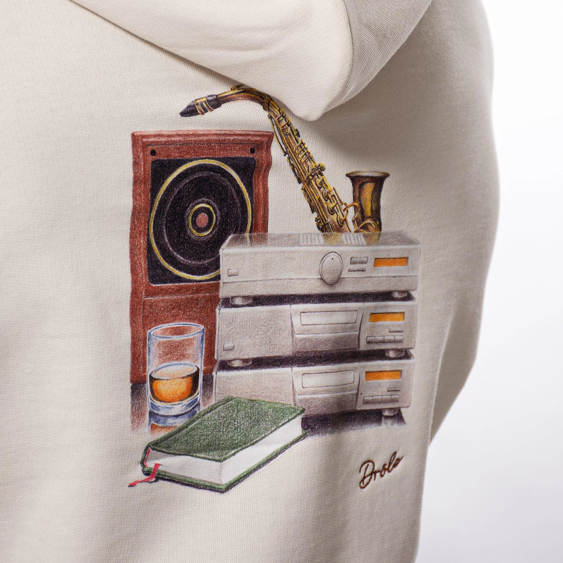 Drole De Monsieur LE HOODIE SAXOPHONE CREAM 8 Drole De Monsieur LE HOODIE SAXOPHONE CREAM - Bild 6