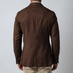 L.B.M.1911 JACK REG HERRINGBONE BLAZER BROWN -jupiter shop DSC 7876