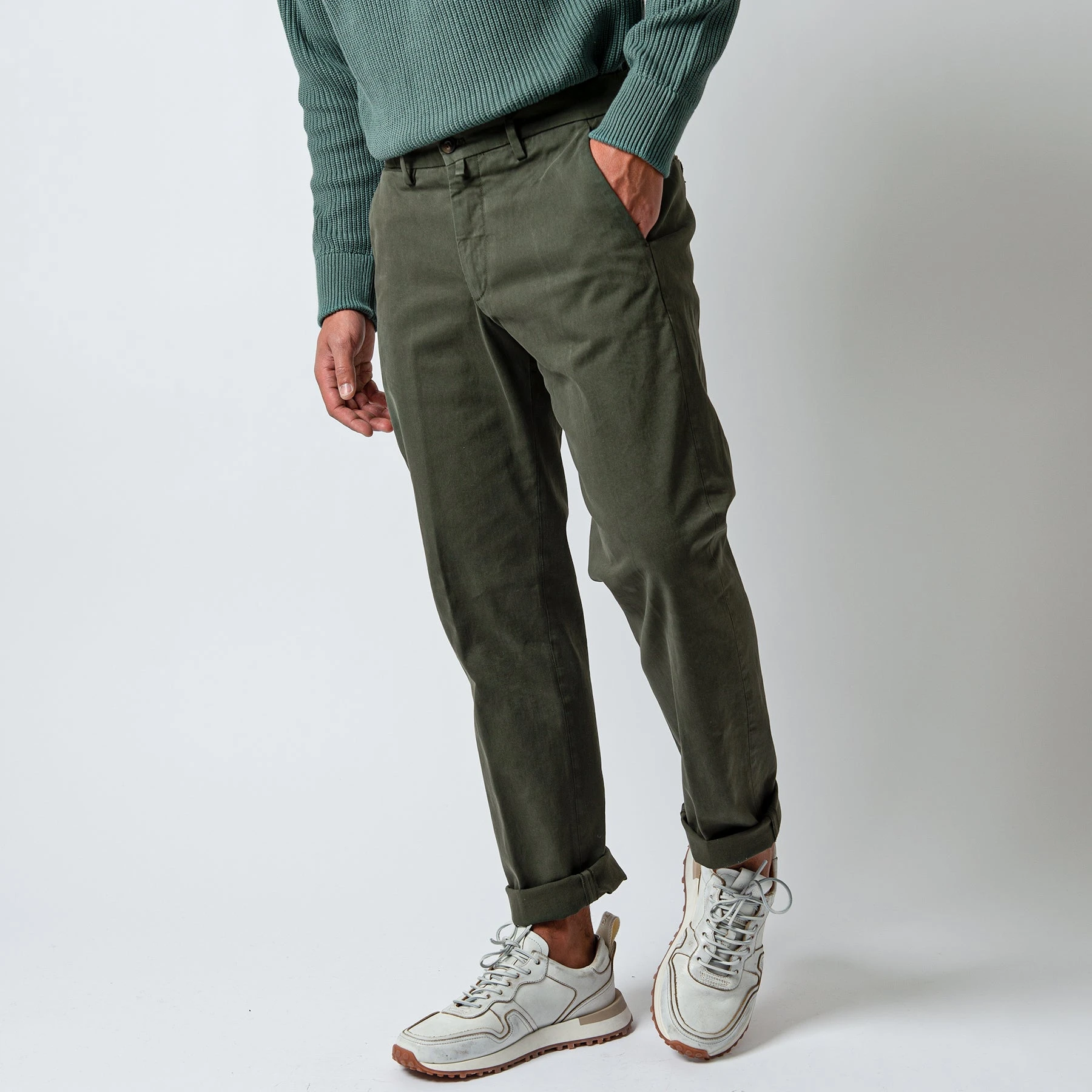 Briglia 1949 SOHO COTTON TROUSER DARK GREEN 4 Briglia 1949 SOHO COTTON TROUSER DARK GREEN - Bild 2