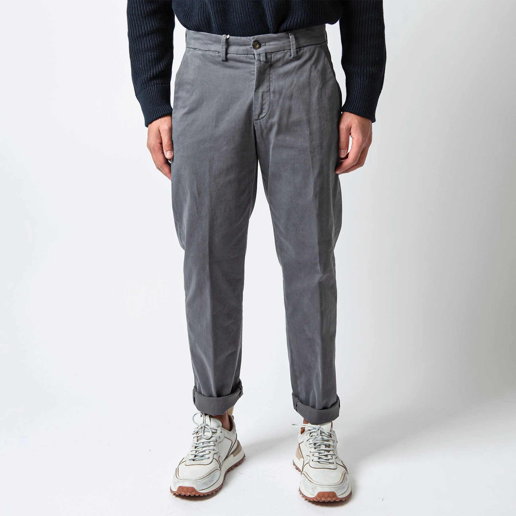 Briglia 1949 SOHO COTTON TROUSER GREY 3 Briglia 1949 SOHO COTTON TROUSER GREY