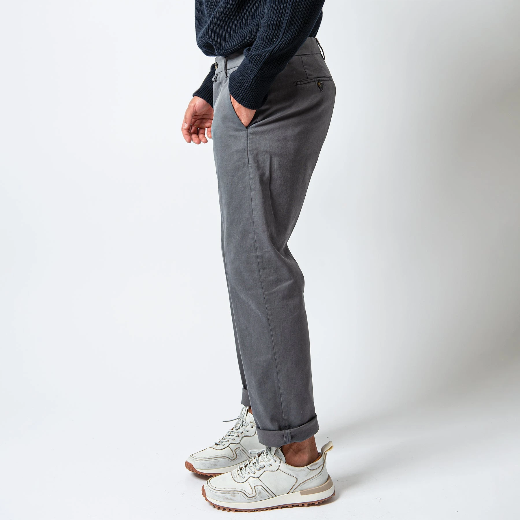 Briglia 1949 SOHO COTTON TROUSER GREY 5 Briglia 1949 SOHO COTTON TROUSER GREY - Bild 3