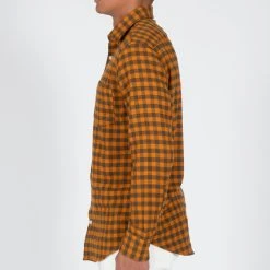 NN07 ERRICO LONG SLEEVE SHIRT ORANGE CHECK -jupiter shop ERRICO LONG SLEEVE SHIRT ORANGE CHECK SKJORTA NN07 Jupiter Kungsgatan Norrlandsgatan Stockholm 4