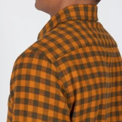 NN07 ERRICO LONG SLEEVE SHIRT ORANGE CHECK -jupiter shop ERRICO LONG SLEEVE SHIRT ORANGE CHECK SKJORTA NN07 Jupiter Kungsgatan Norrlandsgatan Stockholm 6