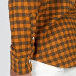 NN07 ERRICO LONG SLEEVE SHIRT ORANGE CHECK -jupiter shop ERRICO LONG SLEEVE SHIRT ORANGE CHECK SKJORTA NN07 Jupiter Kungsgatan Norrlandsgatan Stockholm 7