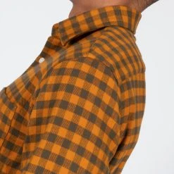 NN07 ERRICO LONG SLEEVE SHIRT ORANGE CHECK -jupiter shop ERRICO LONG SLEEVE SHIRT ORANGE CHECK SKJORTA NN07 Jupiter Kungsgatan Norrlandsgatan Stockholm 9