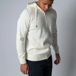 Filippo De Laurentiis LUXURY CREPED COTTON HOODIE CREAM -jupiter shop FILIPPODELAURENTIISHOODIE 7 2ae13673 4e2e 4a23 bcaa d21919d21767