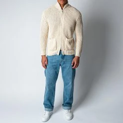 Filippo De Laurentiis LUXURY ZIP CARDIGAN CREAM -jupiter shop FILIPPODELAURENTIISTROJA 1 b536763b 0611 4260 9ec8 6681a6c4bb1a