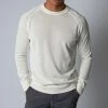 Filippo De Laurentiis LUXURY CREPED COTTON SWEATER OFFWHITE