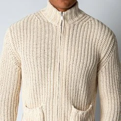 Filippo De Laurentiis LUXURY ZIP CARDIGAN CREAM -jupiter shop FILIPPODELAURENTIISTROJA 2 1667a643 3461 4d8f b0cb a154e3511088