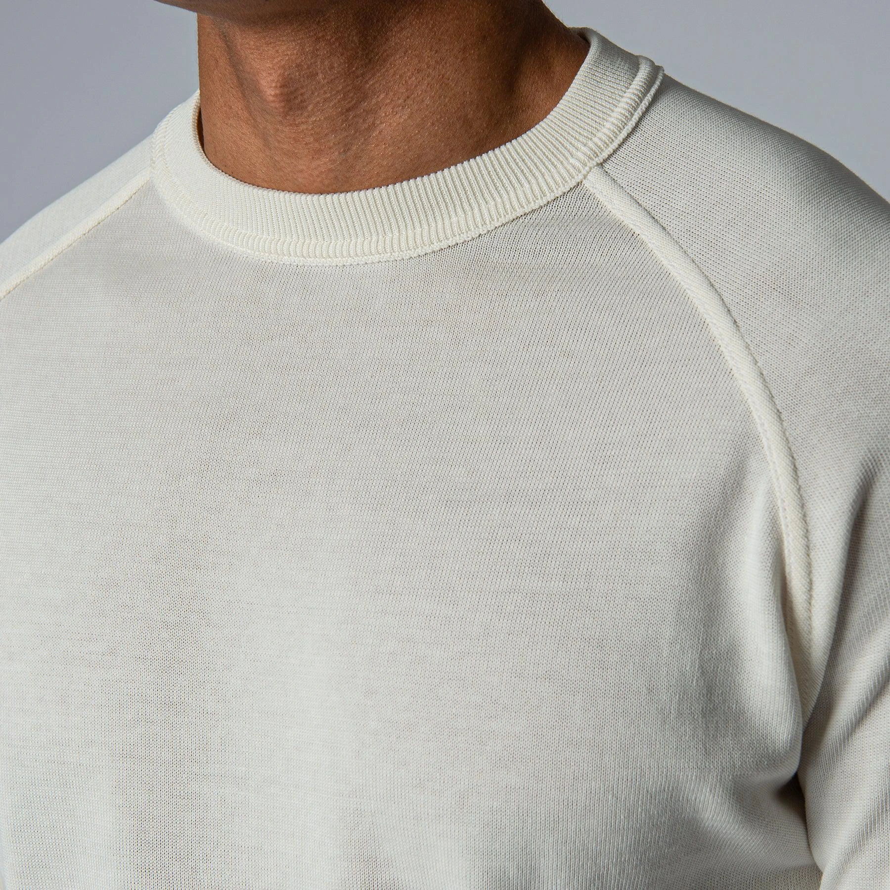 Filippo De Laurentiis LUXURY CREPED COTTON SWEATER OFFWHITE 4 Filippo De Laurentiis LUXURY CREPED COTTON SWEATER OFFWHITE - Bild 2