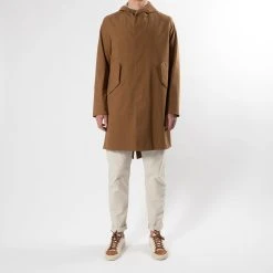 HARRIS WHARF LONDON FISHTAIL PARKA BICOLOUR LIGHT TECHNIC TOBACCO -jupiter shop FISHTAIL PARKA BICOLOUR LIGHT TECHNIC TOBACCO JACKA HARRIS WHARF LONDON Jupiter Kungsgatan Norrlandsgatan Stockholm 10