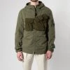 C.P. Company FLAT NYLON MIXED HOODED OVERSHIRT GREEN -jupiter shop FLAT NYLON MIXED HOODED OVERSHIRT GREEN HYBRIDSKJORTA CP COMPANY Jupiter Kungsgatan Norrlandsgatan Stockholm