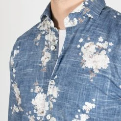 XACUS FLOWER MELANGE SHIRT PRINT -jupiter shop FLOWER MELANGE SHIRT PRINT SKJORTA XACUS Jupiter Kungsgatan Norrlandsgatan Stockholm 4