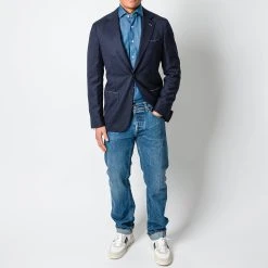 GAIOLA LUXURY HOPSACK WOOL NAVY 13 GAIOLA LUXURY HOPSACK WOOL NAVY -jupiter shop GAIOLAKAVAJ 1