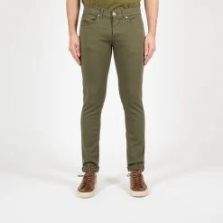 Dondup GEORGE UP232 COTTON TWILL TROUSER GREEN