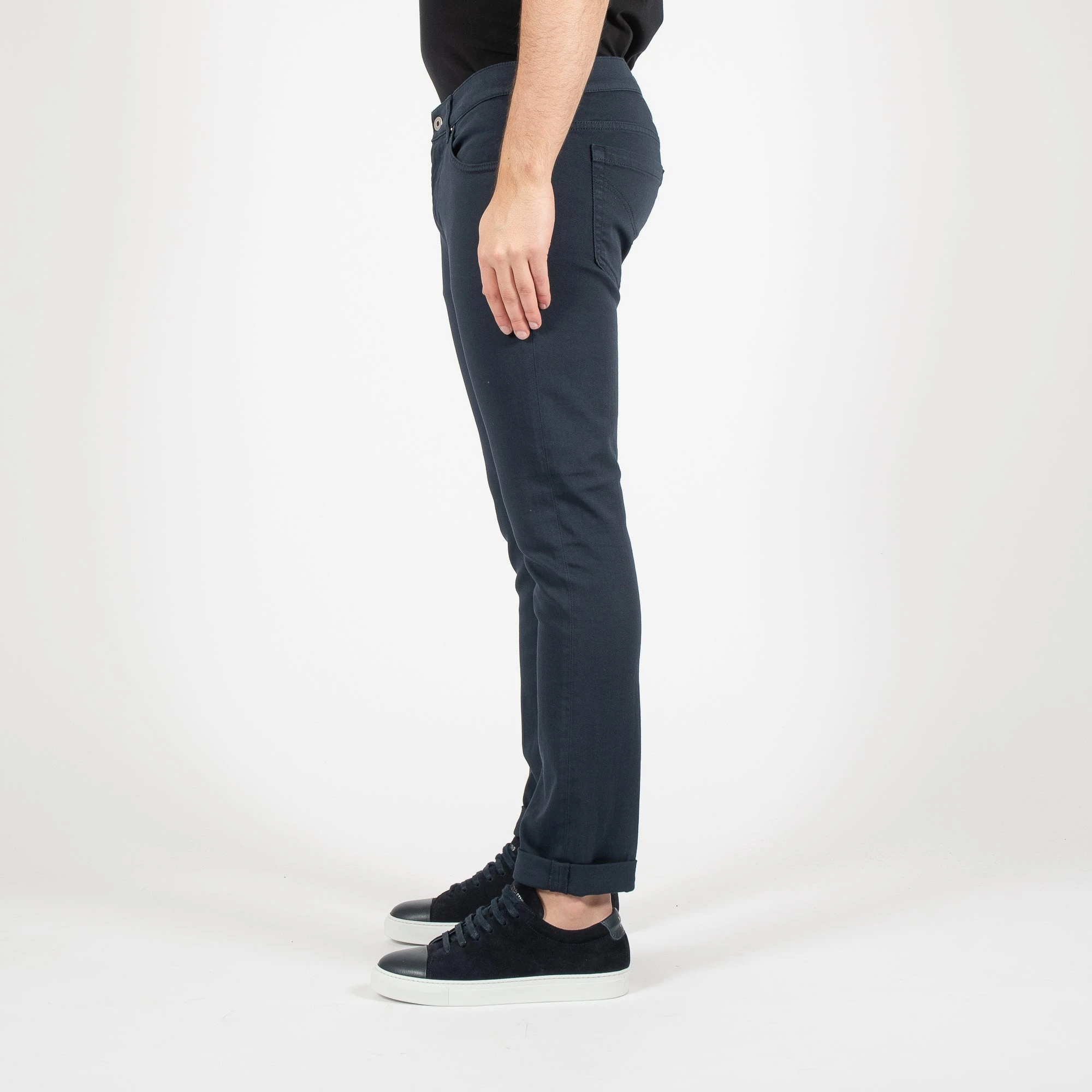 Dondup GEORGE UP232 COTTON TWILL TROUSER NAVY 5 Dondup GEORGE UP232 COTTON TWILL TROUSER NAVY - Bild 3