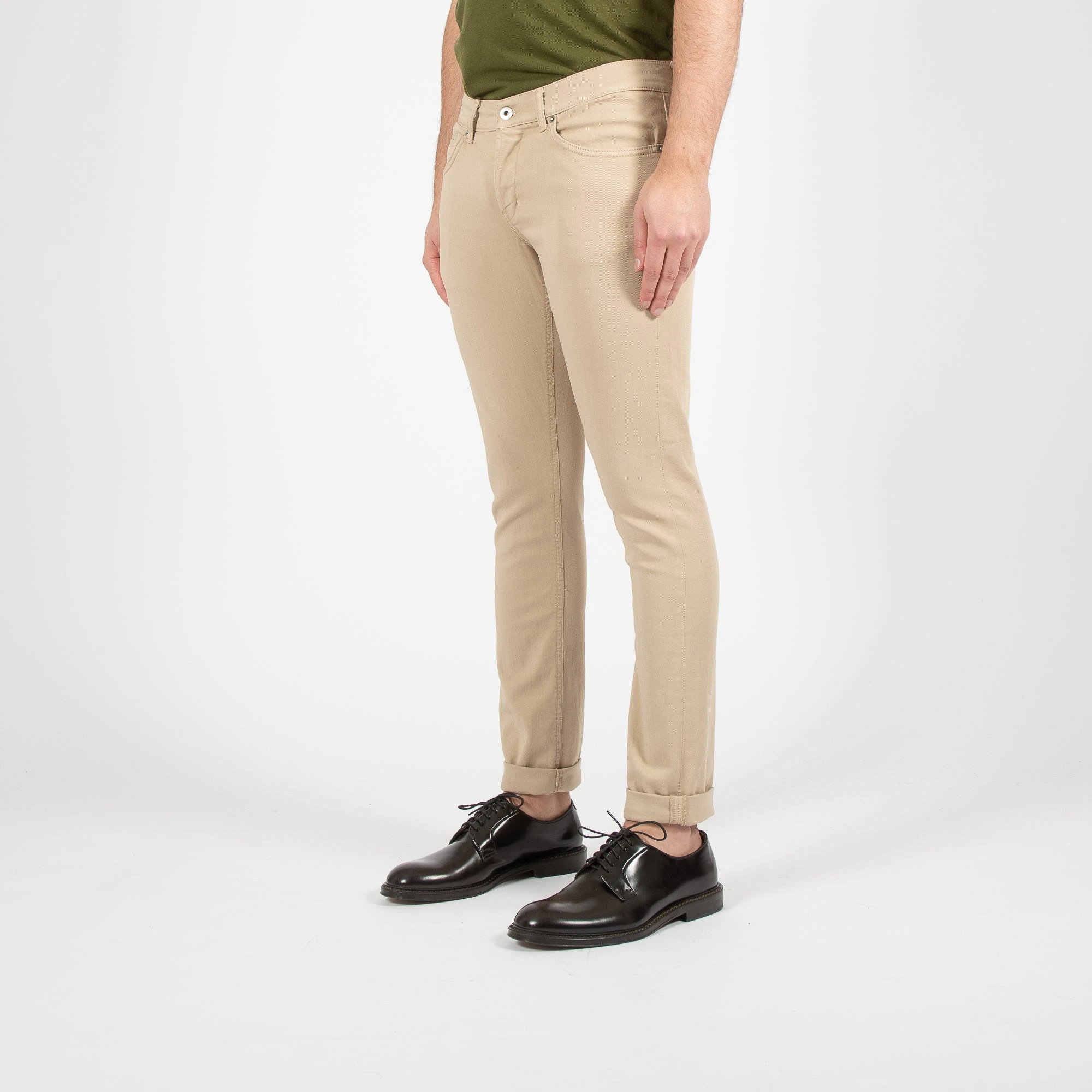 Dondup GEORGE UP232 COTTON TWILL TROUSER SAND 4 Dondup GEORGE UP232 COTTON TWILL TROUSER SAND - Bild 2