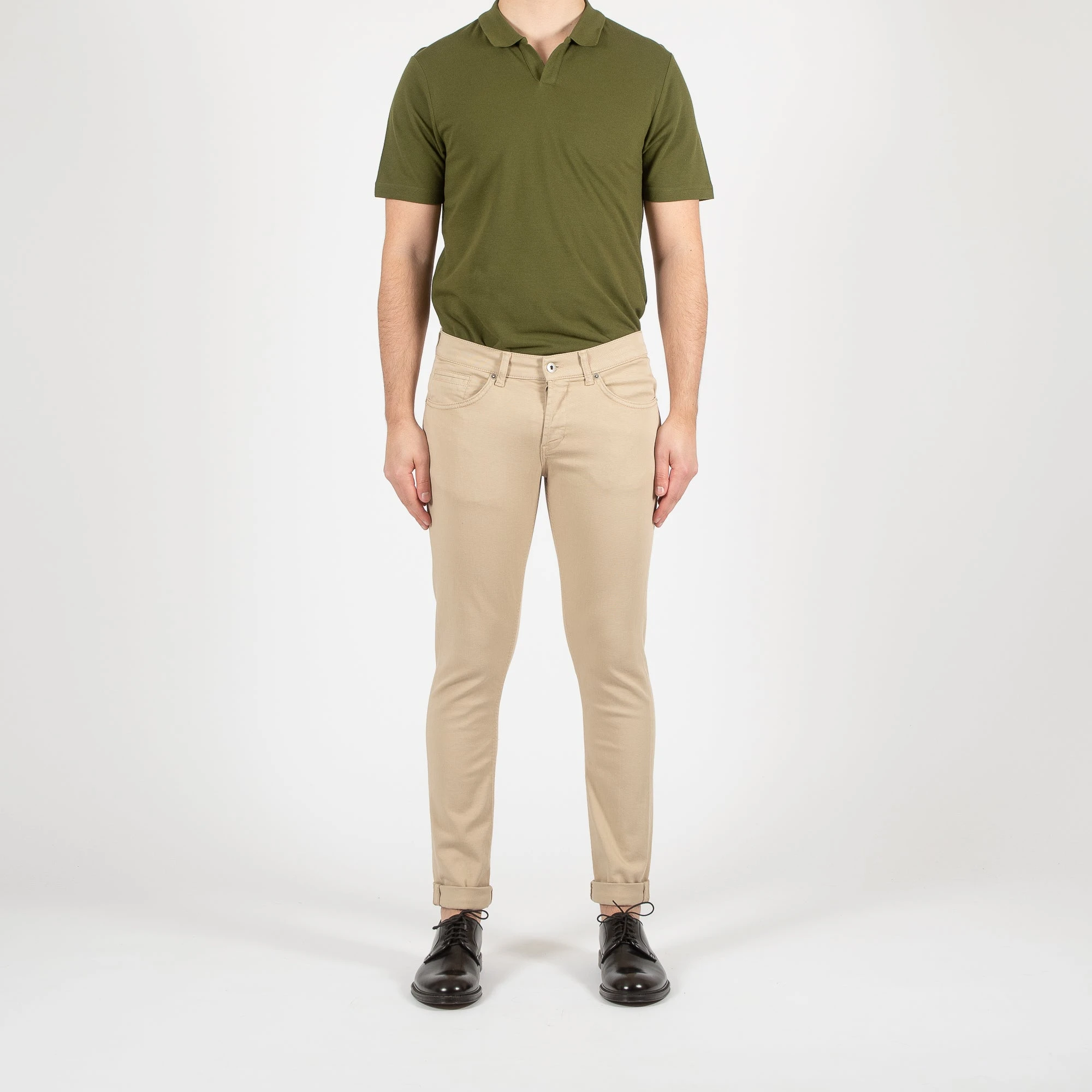 Dondup GEORGE UP232 COTTON TWILL TROUSER SAND 8 Dondup GEORGE UP232 COTTON TWILL TROUSER SAND - Bild 6