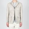 L.B.M.1911 HERRINGBONE SAFARI JACKET LIGHT GREY -jupiter shop HERRINGBONE SAFARI JACKET LIGHT GREY KAVAJ LBM 1911 Jupiter Kungsgatan Norrlandsgatan Stockholm