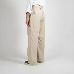 HAVERSACK HIGH WAISTED GABARDINE TROUSER BEIGE -jupiter shop HIGH WAISTED GABARDINE TROUSER BEIGE BYXA HAVERSACK Jupiter Kungsgatan Norrlandsgatan Stockholm 6