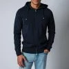 Filippo De Laurentiis LUXURY CREPED COTTON HOODIE NAVY -jupiter shop HOODIEFILIPPODELAURENTIIS 2