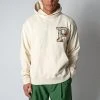 President's PATCHED HOODED SWEATER ECRU