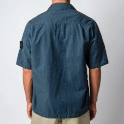 Stone Island COTTON MIX OVERSHIRT DARK BLUE -jupiter shop HYBRIDSKJORTASTONEISLAND 6