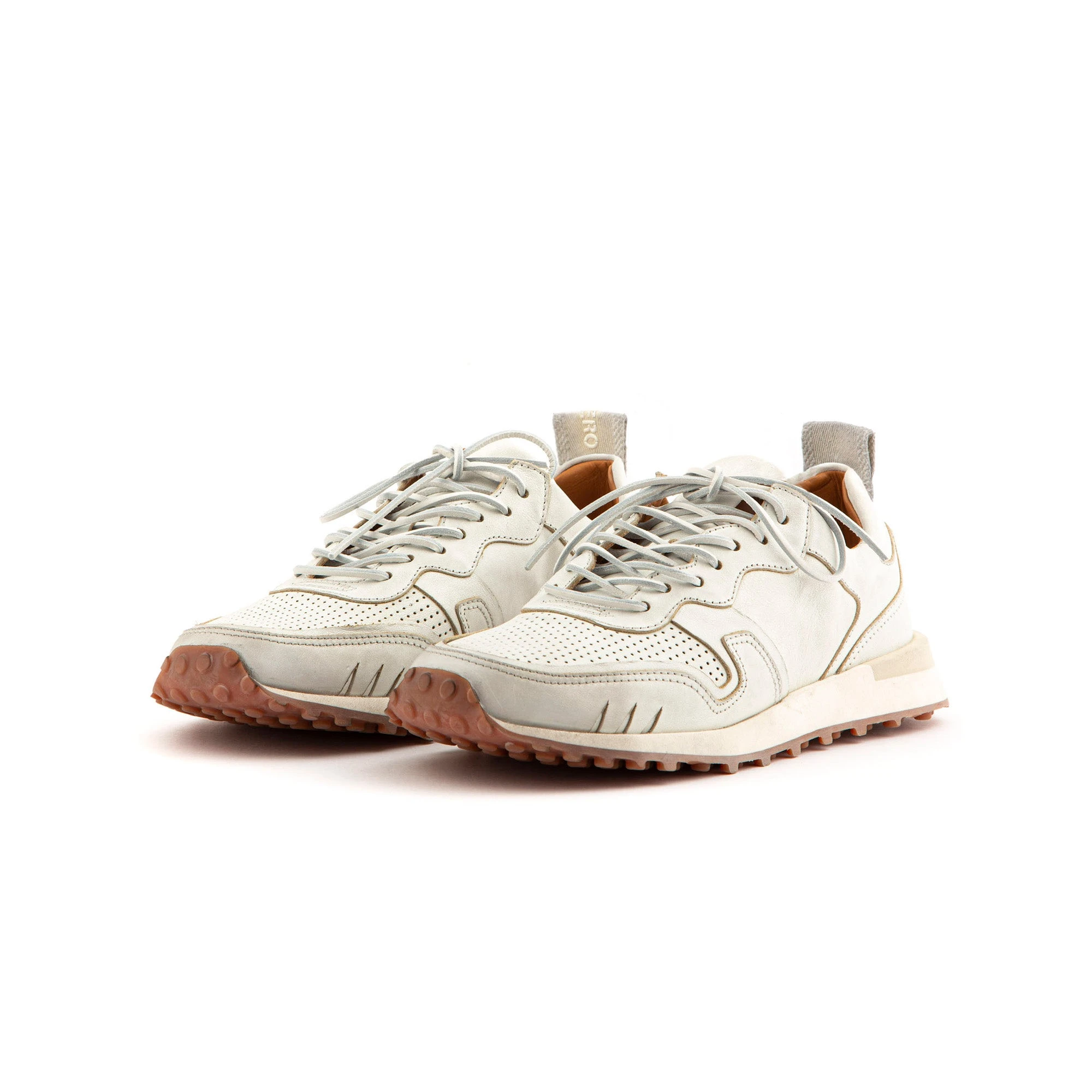 Buttero FUTURA USED LEATHER SNEAKER WHITE 3 Buttero FUTURA USED LEATHER SNEAKER WHITE