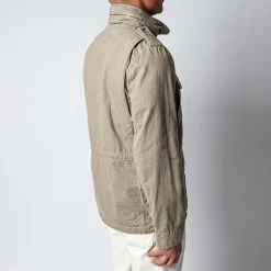 ASPESI COTTON GABARDINE MINIFIELD JACKET KHAKI -jupiter shop JACKAASPESI 6