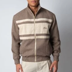 Drole De Monsieur LA VESTE DE SURVET´ GAUFRÉE BROWN
