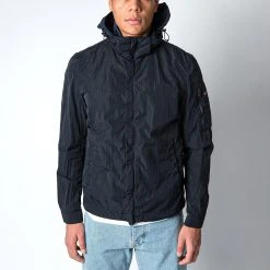 Paul&Shark ECO-NYLON WINDBREAKER JACKET BLUE