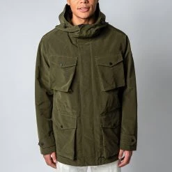 Paul&Shark HIGH DENSITY SAVE THE SEA PARKA DARK GREEN