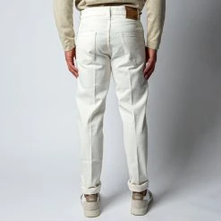 Lardini JIMMY DENIM DYED TROUSER WHITE 12 Lardini JIMMY DENIM DYED TROUSER WHITE -jupiter shop JEANSLARDINI 5
