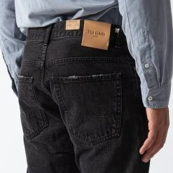 Tela Genova ITALO TAPERED JEANS BLACK -jupiter shop JEANSTELAGENOVA 6