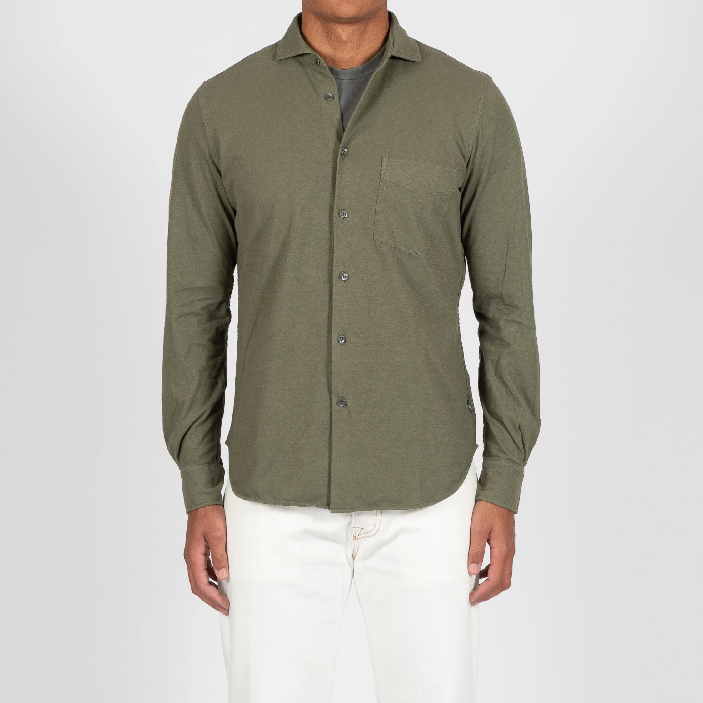 ASPESI JERSEY SHIRT GREEN 4 ASPESI JERSEY SHIRT GREEN - Bild 2