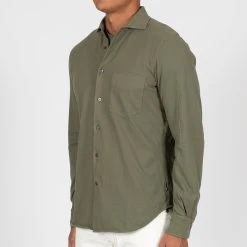 ASPESI JERSEY SHIRT GREEN 11 ASPESI JERSEY SHIRT GREEN -jupiter shop JERSEY SHIRT GREEN SKJORTA ASPESI Jupiter Kungsgatan Norrlandsgatan Stockholm 3