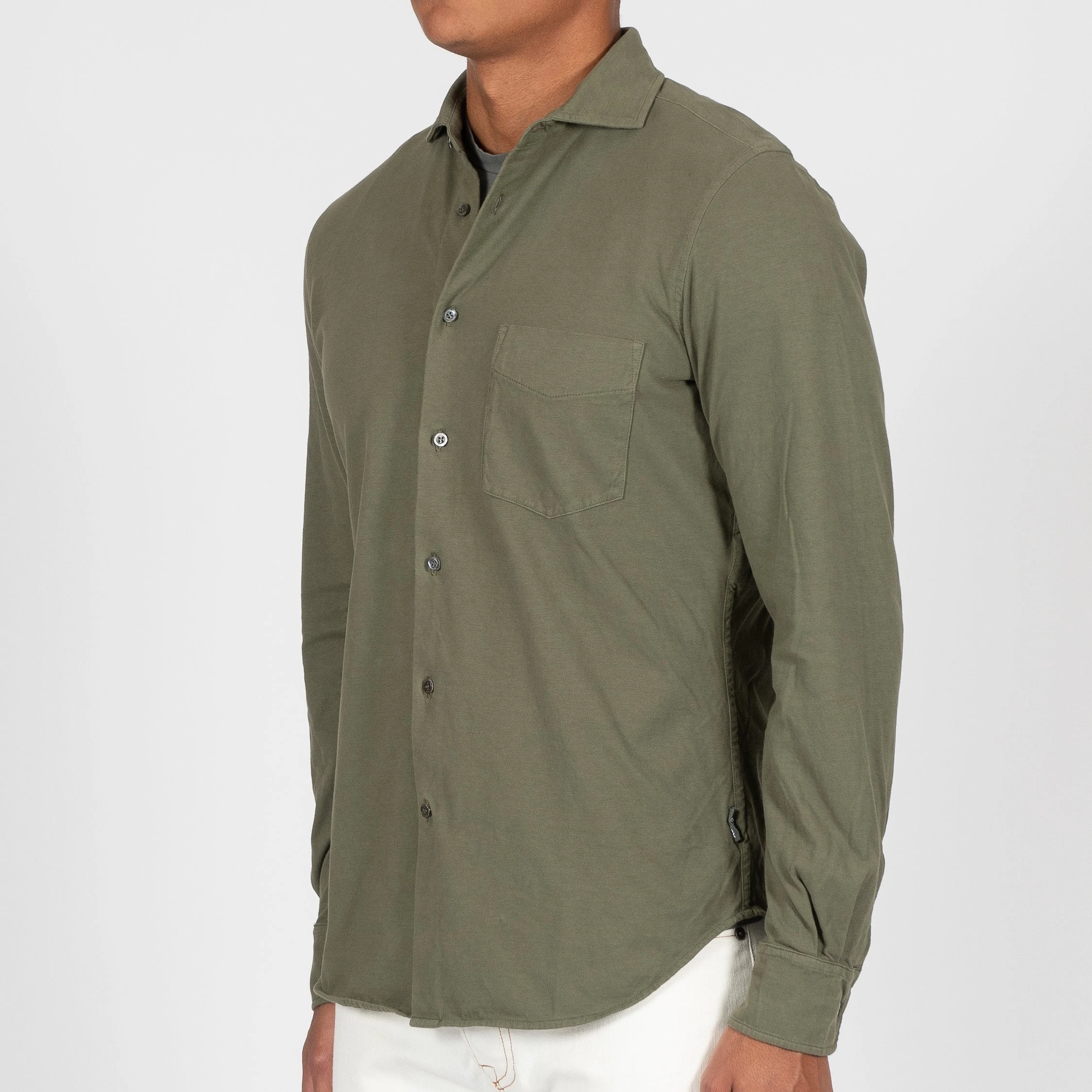 ASPESI JERSEY SHIRT GREEN 5 ASPESI JERSEY SHIRT GREEN - Bild 3