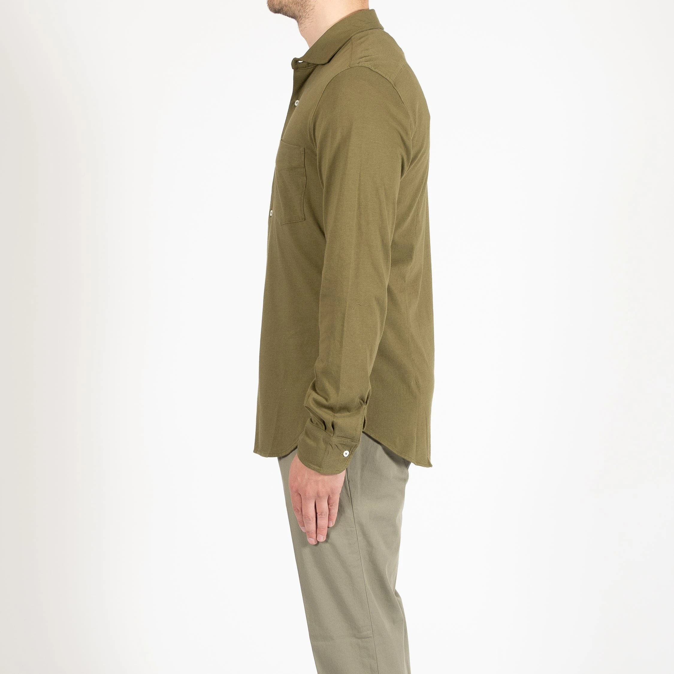 ASPESI JERSEY SHIRT GREEN 7 ASPESI JERSEY SHIRT GREEN - Bild 5