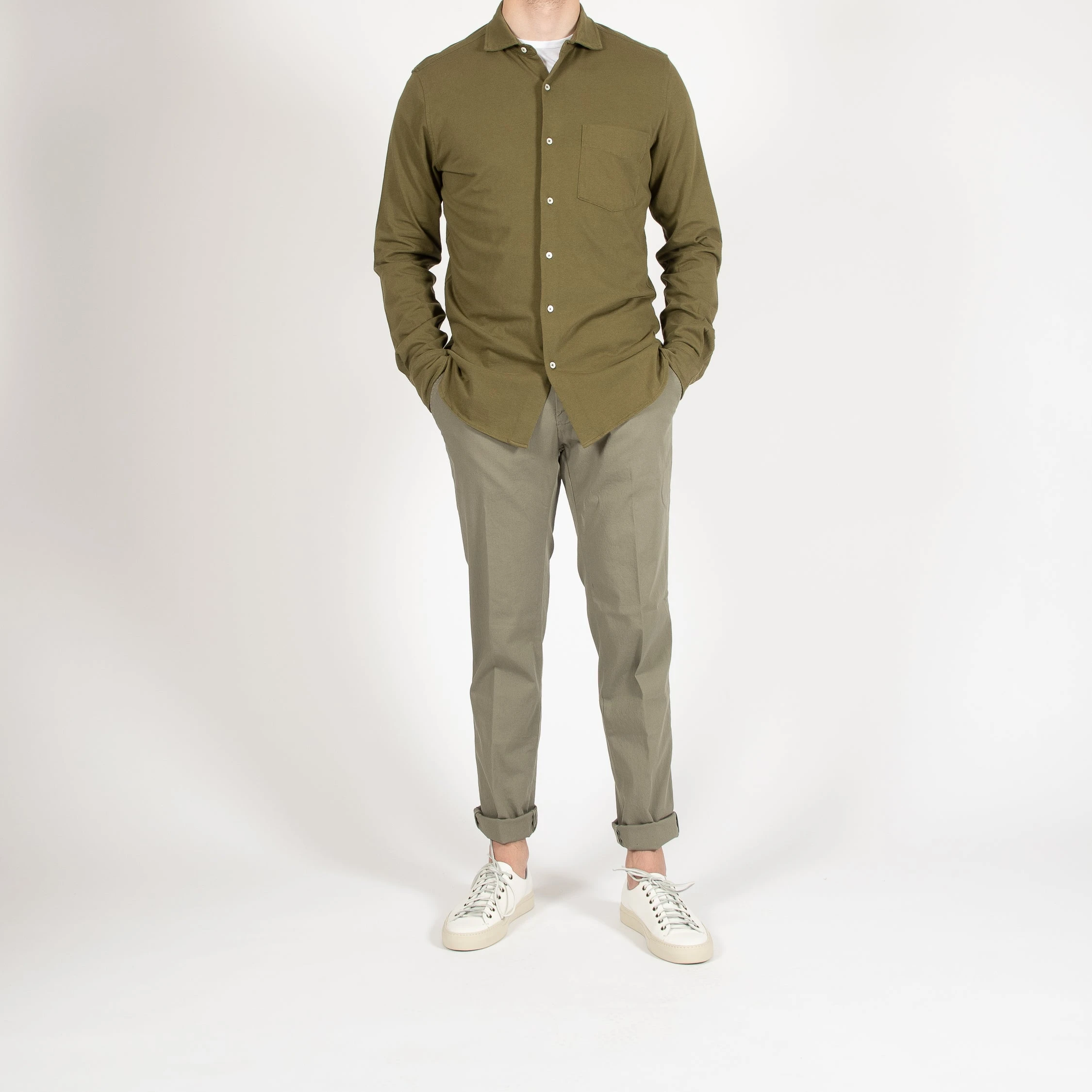 ASPESI JERSEY SHIRT GREEN 9 ASPESI JERSEY SHIRT GREEN - Bild 7