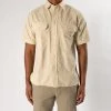 XACUS SHORT SLEEVE SHIRT WITH POCKETS BEIGE -jupiter shop JUPITERHERRMODEKLADERSTOCKHOLM 104