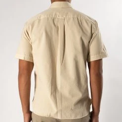 XACUS SHORT SLEEVE SHIRT WITH POCKETS BEIGE -jupiter shop JUPITERHERRMODEKLADERSTOCKHOLM 108