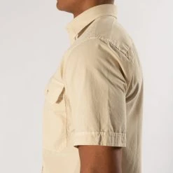 XACUS SHORT SLEEVE SHIRT WITH POCKETS BEIGE -jupiter shop JUPITERHERRMODEKLADERSTOCKHOLM 110