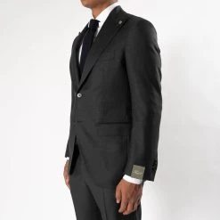 STUDIO 73 FILIP PEAK TRENTO BLAZER DARK GREY -jupiter shop JUPITERHERRMODEKLADERSTOCKHOLM 116 f934fee3 0ef3 41d4 8349 e86938904d22