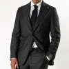 STUDIO 73 FILIP PEAK TRENTO BLAZER DARK GREY -jupiter shop JUPITERHERRMODEKLADERSTOCKHOLM 128