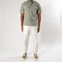 XACUS SHORT SLEEVE SHIRT WITH POCKETS GREEN -jupiter shop JUPITERHERRMODEKLADERSTOCKHOLM 39