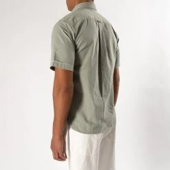 XACUS SHORT SLEEVE SHIRT WITH POCKETS GREEN -jupiter shop JUPITERHERRMODEKLADERSTOCKHOLM 43