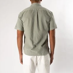 XACUS SHORT SLEEVE SHIRT WITH POCKETS GREEN -jupiter shop JUPITERHERRMODEKLADERSTOCKHOLM 44