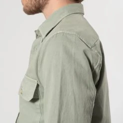 XACUS TWILL SHIRT WITH POCKET LIGHT GREEN -jupiter shop JUPITERKLADERNORRLANDSGATANKUNGSGATANSTOCKHOLM 120 938ded79 6858 463e 9fc2 f35034256697